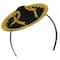 Beistle Adult Black & Gold Sombrero Headbands, 2ct.